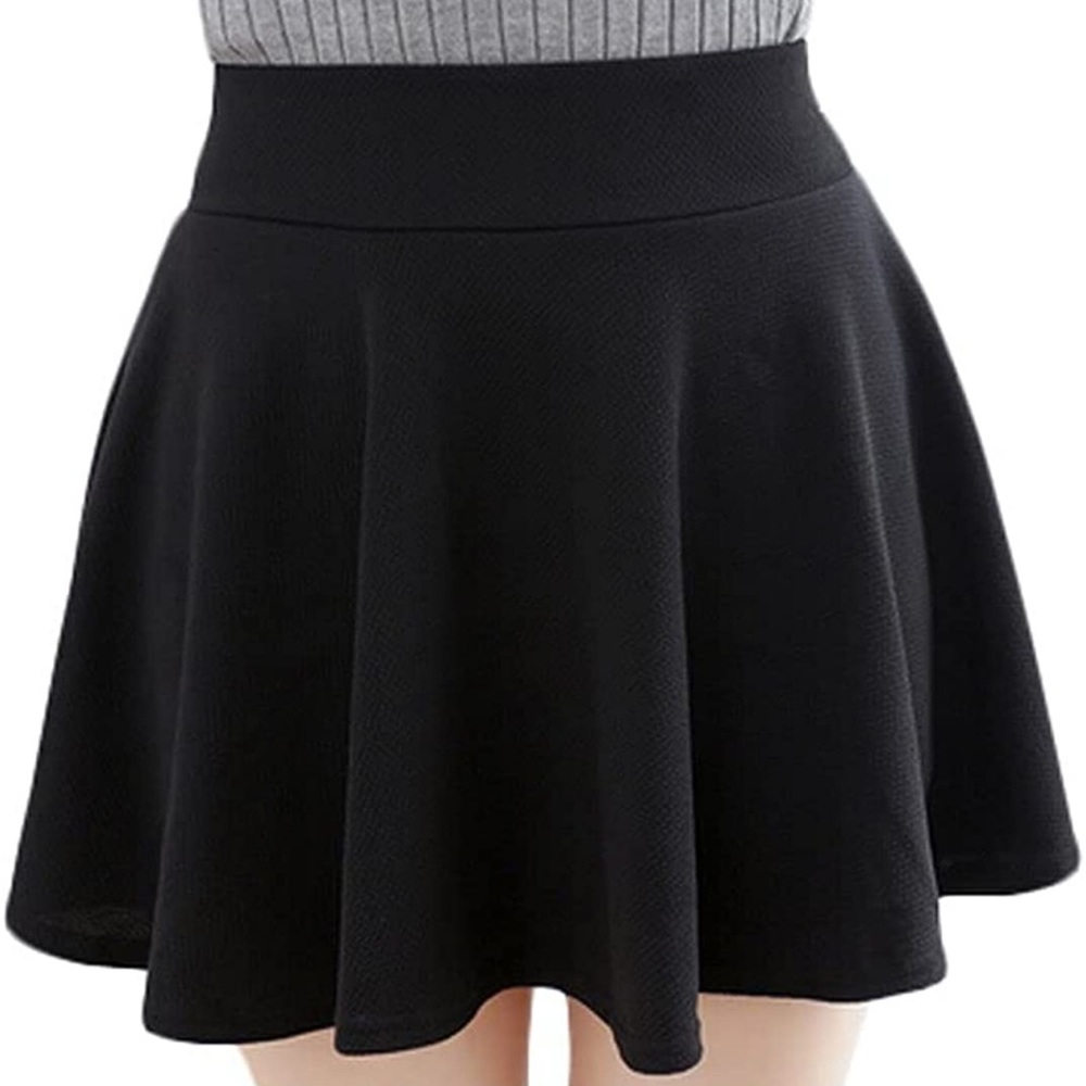 Urban Coco | Black Flared Mini Skirt